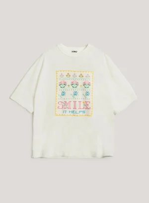 Women YMC Smile T-Shirt